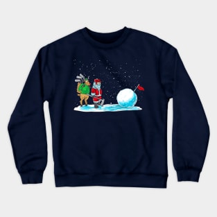 Golf Santa Claus Golfer Golfing Christmas Crewneck Sweatshirt